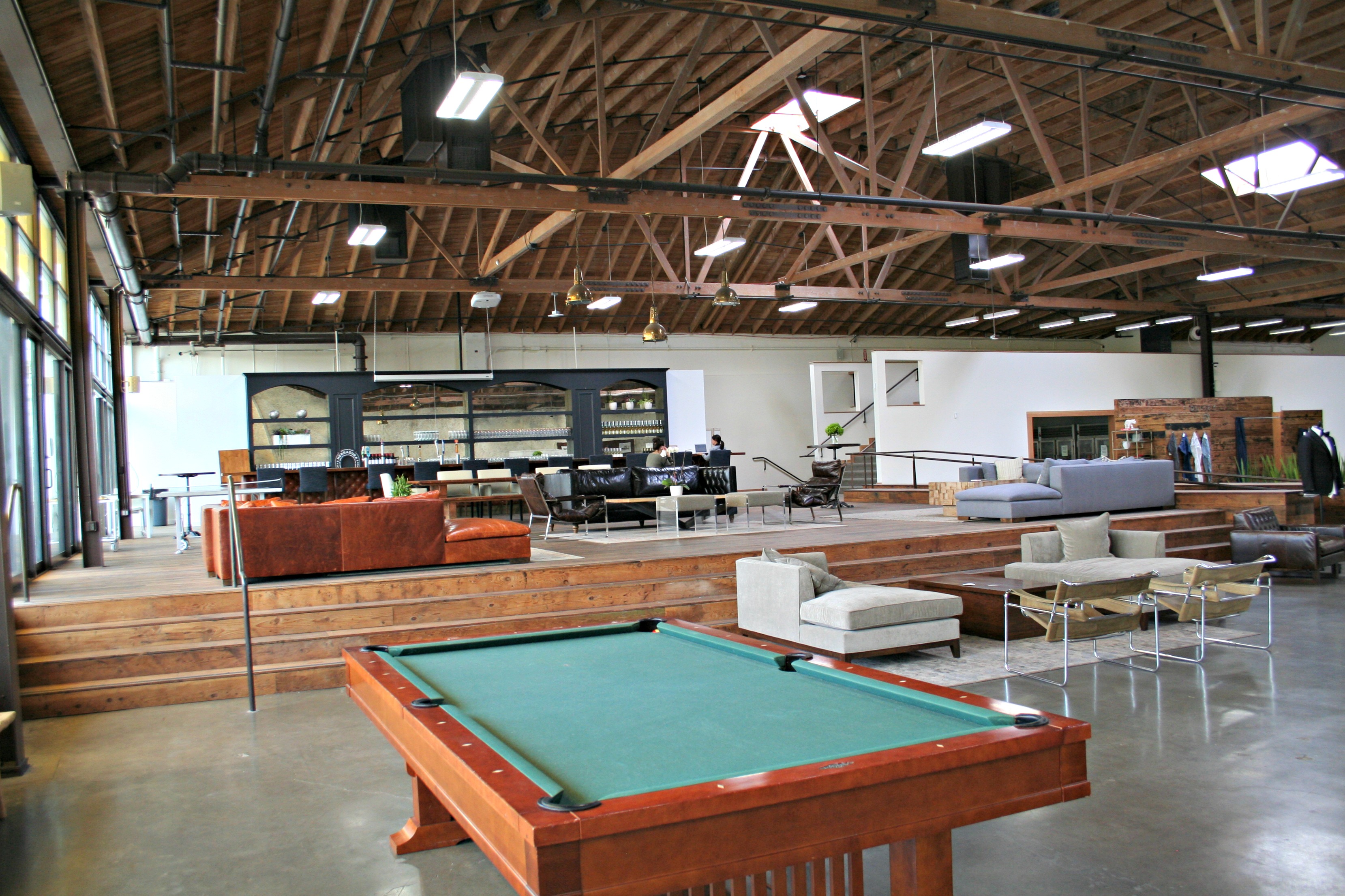 refinished existing concrete floor